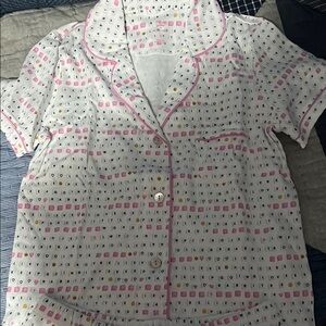 Roller Rabbit White and Pink Patterned Pajamas